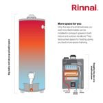 Rinnai RE140iN Non-Condensing Natural Gas Tankless Water Heater - 5.3 GPM Outdoor - Image 4