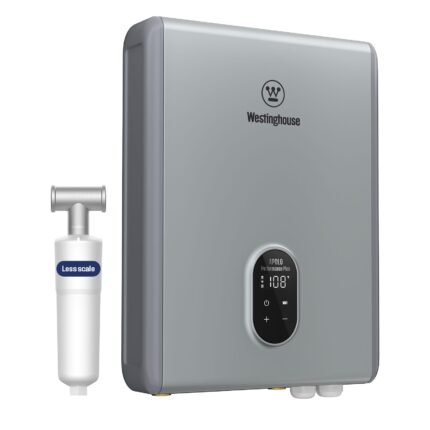 Westinghouse Electric Tankless Water Heater 18kW 240V WiFi 4.2 GPM Copper Element Gray
