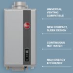 Rheem RTG Series 7.0 GPM Natural Gas Tankless Water Heater, 160,000 BTU Indoor, Non-Condensing - Image 4
