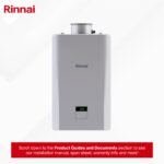 Rinnai RE140iN Non-Condensing Natural Gas Tankless Water Heater - 5.3 GPM Outdoor - Image 6