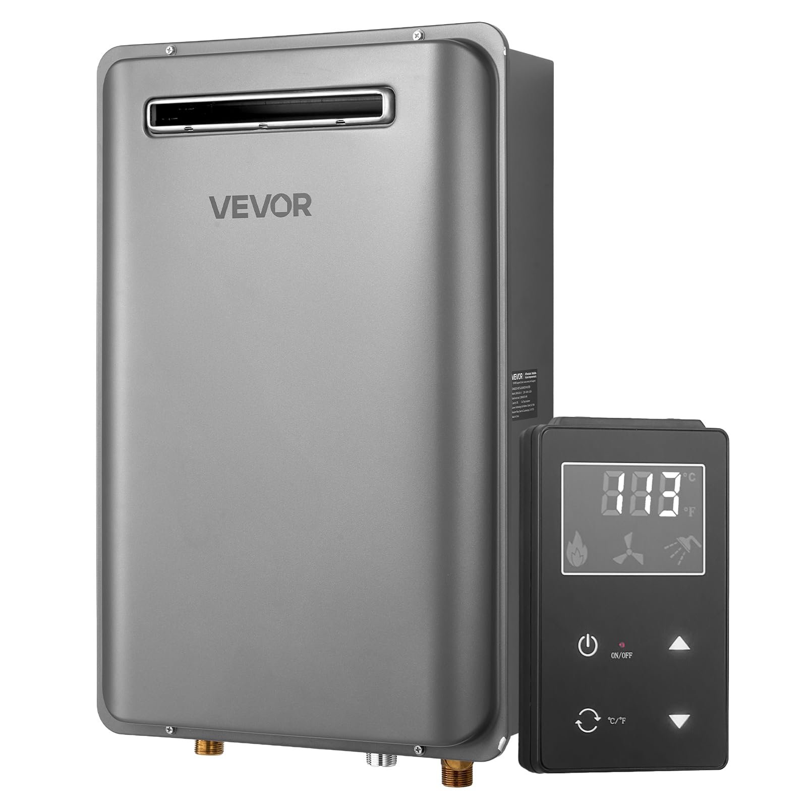 61B_VPoLxaL VEVOR Tankless Water Heater Propane 5.3 Gal 100,000 BTU Instant Hot Water Smart Temperature Control - Image 1