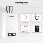 CAMPLUX 2.64 GPM Portable Tankless Water Heater Propane, Outdoor On Demand Hot Water with Rain Cap for Camping & Cabins - Image 7
