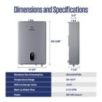 Westinghouse Tankless Water Heater Gas Indoor 7.9 GPM 180,000 BTU WiFi Whole House Grey - Image 9