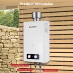 CAMPLUX 2.64 GPM Portable Tankless Water Heater Propane, Outdoor On Demand Hot Water with Rain Cap for Camping & Cabins - Image 5