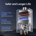Ranein 8.5 GPM Natural Gas Tankless Water Heater, 190,000 BTU Indoor, Whole House Hot Water Heater - Image 5