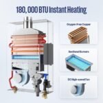 Westinghouse Tankless Water Heater Gas Indoor 7.9 GPM 180,000 BTU WiFi Whole House Grey - Image 4