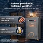 FOGATTI 8.1 GPM Tankless Water Heater Natural Gas Outdoor, CSA Certified Instant Hot Water, 180,000 BTU - Image 11