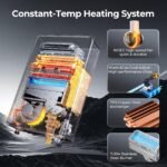 FOGATTI 8.1 GPM Tankless Water Heater Natural Gas Outdoor, CSA Certified Instant Hot Water, 180,000 BTU - Image 9